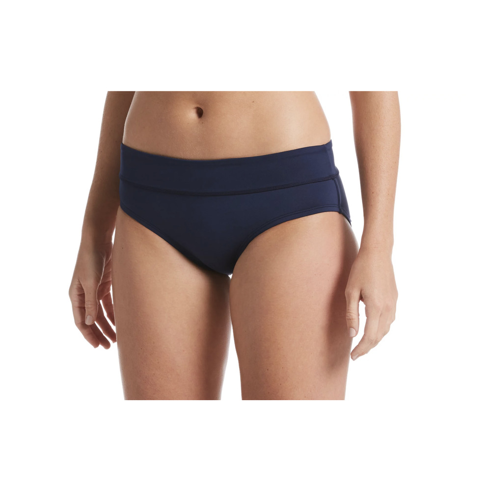 Nike Women's Blue Solid Full Brief Swimsuit Bottoms Size XL NWT